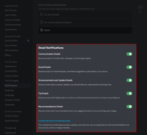 Taming Your Discord Inbox: A Guide to Email Notification Settings